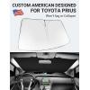 imageProadsy Windshield Sun Shade for Nissan Pathfinder 2026 2025 2024 2023 2022 Foldable Front Sunshade Protector Sun Visor Blocks UV Rays Keep Car CoolerToyota Prius 20102015