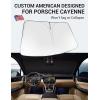 imageProadsy Windshield Sun Shade for Nissan Pathfinder 2026 2025 2024 2023 2022 Foldable Front Sunshade Protector Sun Visor Blocks UV Rays Keep Car CoolerPorsche Cayenne 20192026