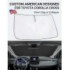imageProadsy Windshield Sun Shade for Nissan Pathfinder 2026 2025 2024 2023 2022 Foldable Front Sunshade Protector Sun Visor Blocks UV Rays Keep Car CoolerToyota Corolla Cross 20222026