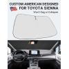 imageProadsy Windshield Sun Shade for Nissan Pathfinder 2026 2025 2024 2023 2022 Foldable Front Sunshade Protector Sun Visor Blocks UV Rays Keep Car CoolerSienna Mini Van 20212026