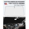 imageProadsy Windshield Sun Shade for Nissan Pathfinder 2026 2025 2024 2023 2022 Foldable Front Sunshade Protector Sun Visor Blocks UV Rays Keep Car CoolerToyota Sienna 20112020