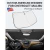 imageProadsy Windshield Sun Shade for Nissan Pathfinder 2026 2025 2024 2023 2022 Foldable Front Sunshade Protector Sun Visor Blocks UV Rays Keep Car CoolerChevrolet Malibu 20162024 2025