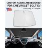 imageProadsy Windshield Sun Shade for Nissan Pathfinder 2026 2025 2024 2023 2022 Foldable Front Sunshade Protector Sun Visor Blocks UV Rays Keep Car CoolerChevy Bolt 20172026