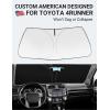 imageProadsy Windshield Sun Shade for Nissan Pathfinder 2026 2025 2024 2023 2022 Foldable Front Sunshade Protector Sun Visor Blocks UV Rays Keep Car CoolerToyota 4Runner 20102025 2026