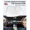 imageProadsy Windshield Sun Shade for Nissan Pathfinder 2026 2025 2024 2023 2022 Foldable Front Sunshade Protector Sun Visor Blocks UV Rays Keep Car CoolerGenesis GV80 20212026