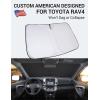 imageProadsy Windshield Sun Shade for Nissan Pathfinder 2026 2025 2024 2023 2022 Foldable Front Sunshade Protector Sun Visor Blocks UV Rays Keep Car CoolerToyota RAV4 20062012