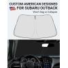 imageProadsy Windshield Sun Shade for Nissan Pathfinder 2026 2025 2024 2023 2022 Foldable Front Sunshade Protector Sun Visor Blocks UV Rays Keep Car CoolerSubaru Outback 20202025 2026