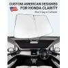 imageProadsy Windshield Sun Shade for Nissan Pathfinder 2026 2025 2024 2023 2022 Foldable Front Sunshade Protector Sun Visor Blocks UV Rays Keep Car CoolerHonda Clarity 20172021