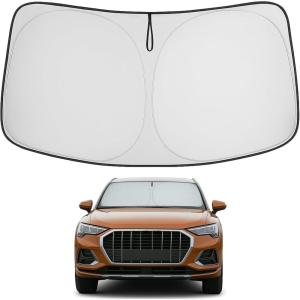 imageProadsy Windshield Sun Shade for Nissan Pathfinder 2026 2025 2024 2023 2022 Foldable Front Sunshade Protector Sun Visor Blocks UV Rays Keep Car CoolerAudi Q3 20192026