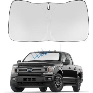 imageProadsy Windshield Sun Shade for Nissan Pathfinder 2026 2025 2024 2023 2022 Foldable Front Sunshade Protector Sun Visor Blocks UV Rays Keep Car CoolerFord F150 20152020