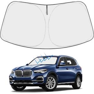 imageProadsy Windshield Sun Shade for Nissan Pathfinder 2026 2025 2024 2023 2022 Foldable Front Sunshade Protector Sun Visor Blocks UV Rays Keep Car CoolerBMW X5 20192026