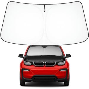 imageProadsy Windshield Sun Shade for Nissan Pathfinder 2026 2025 2024 2023 2022 Foldable Front Sunshade Protector Sun Visor Blocks UV Rays Keep Car CoolerBMW i3 20142022