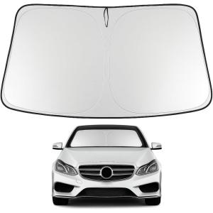 imageProadsy Windshield Sun Shade for Nissan Pathfinder 2026 2025 2024 2023 2022 Foldable Front Sunshade Protector Sun Visor Blocks UV Rays Keep Car CoolerMercedes Benz E Class 20102016