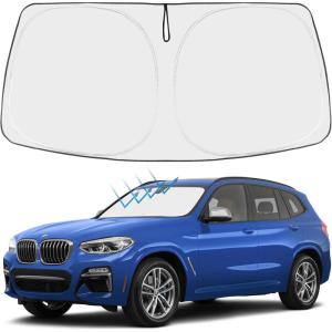imageProadsy Windshield Sun Shade for Nissan Pathfinder 2026 2025 2024 2023 2022 Foldable Front Sunshade Protector Sun Visor Blocks UV Rays Keep Car CoolerBMW X3 20182026