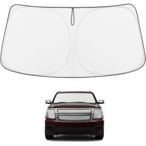 imageProadsy Windshield Sun Shade for Nissan Pathfinder 2026 2025 2024 2023 2022 Foldable Front Sunshade Protector Sun Visor Blocks UV Rays Keep Car CoolerChevrolet Tahoe 20152020