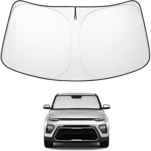 imageProadsy Windshield Sun Shade for Nissan Pathfinder 2026 2025 2024 2023 2022 Foldable Front Sunshade Protector Sun Visor Blocks UV Rays Keep Car CoolerKia Soul 20202026