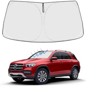 imageProadsy Windshield Sun Shade for Nissan Pathfinder 2026 2025 2024 2023 2022 Foldable Front Sunshade Protector Sun Visor Blocks UV Rays Keep Car CoolerMercedes Benz GLE 20202024 2025