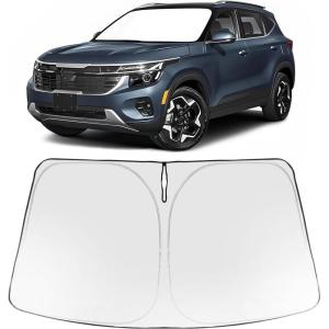 imageProadsy Windshield Sun Shade for Nissan Pathfinder 2026 2025 2024 2023 2022 Foldable Front Sunshade Protector Sun Visor Blocks UV Rays Keep Car CoolerKia Seltos 20212026