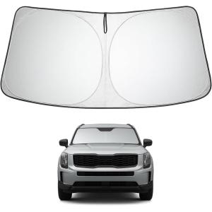 imageProadsy Windshield Sun Shade for Nissan Pathfinder 2026 2025 2024 2023 2022 Foldable Front Sunshade Protector Sun Visor Blocks UV Rays Keep Car CoolerKia Telluride 20202025 2026