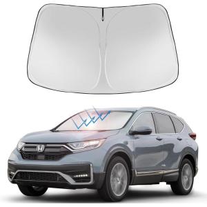 imageProadsy Windshield Sun Shade for Nissan Pathfinder 2026 2025 2024 2023 2022 Foldable Front Sunshade Protector Sun Visor Blocks UV Rays Keep Car Cooler20172022 Honda CRV