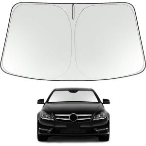 imageProadsy Windshield Sun Shade for Nissan Pathfinder 2026 2025 2024 2023 2022 Foldable Front Sunshade Protector Sun Visor Blocks UV Rays Keep Car CoolerBenz C Class 20082014