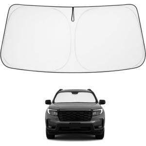imageProadsy Windshield Sun Shade for Nissan Pathfinder 2026 2025 2024 2023 2022 Foldable Front Sunshade Protector Sun Visor Blocks UV Rays Keep Car CoolerHonda Passport 20192025 2026