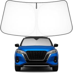 imageProadsy Windshield Sun Shade for Nissan Pathfinder 2026 2025 2024 2023 2022 Foldable Front Sunshade Protector Sun Visor Blocks UV Rays Keep Car CoolerNissan Kicks 20182025