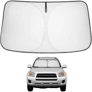 imageProadsy Windshield Sun Shade for Nissan Pathfinder 2026 2025 2024 2023 2022 Foldable Front Sunshade Protector Sun Visor Blocks UV Rays Keep Car CoolerToyota RAV4 20062012