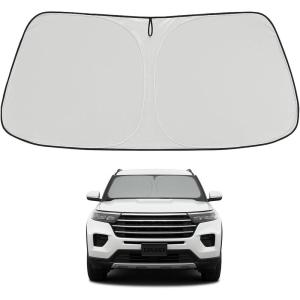 imageProadsy Windshield Sun Shade for Nissan Pathfinder 2026 2025 2024 2023 2022 Foldable Front Sunshade Protector Sun Visor Blocks UV Rays Keep Car CoolerFord Explorer 20202026