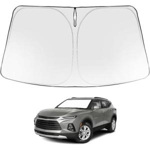 imageProadsy Windshield Sun Shade for Nissan Pathfinder 2026 2025 2024 2023 2022 Foldable Front Sunshade Protector Sun Visor Blocks UV Rays Keep Car CoolerChevrolet Blazer 20192026
