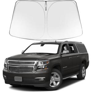 imageProadsy Windshield Sun Shade for Nissan Pathfinder 2026 2025 2024 2023 2022 Foldable Front Sunshade Protector Sun Visor Blocks UV Rays Keep Car CoolerChevrolet Suburban 20152020