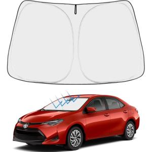 imageProadsy Windshield Sun Shade for Nissan Pathfinder 2026 2025 2024 2023 2022 Foldable Front Sunshade Protector Sun Visor Blocks UV Rays Keep Car CoolerToyota Corolla 20142019