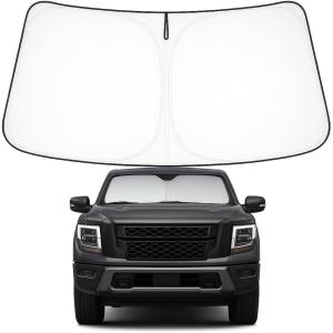 imageProadsy Windshield Sun Shade for Nissan Pathfinder 2026 2025 2024 2023 2022 Foldable Front Sunshade Protector Sun Visor Blocks UV Rays Keep Car CoolerNissan Titan 20202026