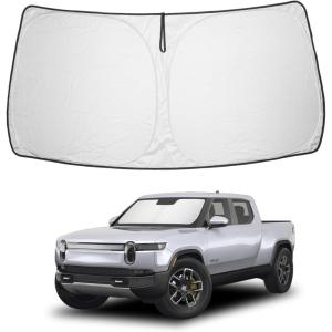 imageProadsy Windshield Sun Shade for Nissan Pathfinder 2026 2025 2024 2023 2022 Foldable Front Sunshade Protector Sun Visor Blocks UV Rays Keep Car CoolerRivian R1T 20222026