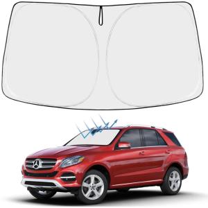 imageProadsy Windshield Sun Shade for Nissan Pathfinder 2026 2025 2024 2023 2022 Foldable Front Sunshade Protector Sun Visor Blocks UV Rays Keep Car CoolerMercedes Benz GLE 20162019
