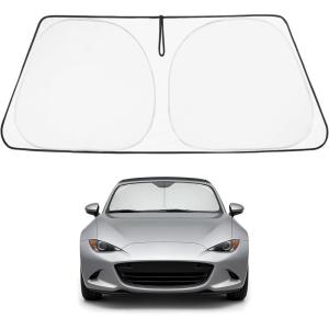 imageProadsy Windshield Sun Shade for Nissan Pathfinder 2026 2025 2024 2023 2022 Foldable Front Sunshade Protector Sun Visor Blocks UV Rays Keep Car CoolerMazda MX5 20172019