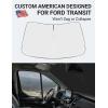 imageProadsy 2025 Upgrade Windshield Sun Shade Custom Fit 20102016 Mercedes Benz E Class Foldable Front Sunshade Protector Sun Visor Blocks UV Rays Keep Car CoolerFord Transit 20152026