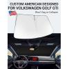 imageProadsy 2025 Upgrade Windshield Sun Shade Custom Fit 20102016 Mercedes Benz E Class Foldable Front Sunshade Protector Sun Visor Blocks UV Rays Keep Car CoolerVolkswagen Golf GTI MK8 20222026