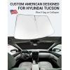 imageProadsy 2025 Upgrade Windshield Sun Shade Custom Fit 20102016 Mercedes Benz E Class Foldable Front Sunshade Protector Sun Visor Blocks UV Rays Keep Car CoolerHyundai Tucson 20222026
