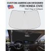 imageProadsy 2025 Upgrade Windshield Sun Shade Custom Fit 20102016 Mercedes Benz E Class Foldable Front Sunshade Protector Sun Visor Blocks UV Rays Keep Car CoolerHonda Civic 20222025 2026