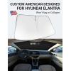 imageProadsy 2025 Upgrade Windshield Sun Shade Custom Fit 20102016 Mercedes Benz E Class Foldable Front Sunshade Protector Sun Visor Blocks UV Rays Keep Car CoolerHyundai Elantra 20172020