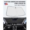 imageProadsy 2025 Upgrade Windshield Sun Shade Custom Fit 20102016 Mercedes Benz E Class Foldable Front Sunshade Protector Sun Visor Blocks UV Rays Keep Car CoolerLexus IS 20142020