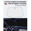 imageProadsy 2025 Upgrade Windshield Sun Shade Custom Fit 20102016 Mercedes Benz E Class Foldable Front Sunshade Protector Sun Visor Blocks UV Rays Keep Car CoolerHyundai Tucson 20162021