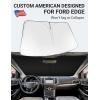 imageProadsy 2025 Upgrade Windshield Sun Shade Custom Fit 20102016 Mercedes Benz E Class Foldable Front Sunshade Protector Sun Visor Blocks UV Rays Keep Car CoolerFord Edge 20152026