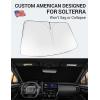 imageProadsy 2025 Upgrade Windshield Sun Shade Custom Fit 20102016 Mercedes Benz E Class Foldable Front Sunshade Protector Sun Visor Blocks UV Rays Keep Car CoolerSolterra 20232026