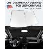 imageProadsy 2025 Upgrade Windshield Sun Shade Custom Fit 20102016 Mercedes Benz E Class Foldable Front Sunshade Protector Sun Visor Blocks UV Rays Keep Car CoolerJeep Compass 20072017