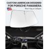 imageProadsy 2025 Upgrade Windshield Sun Shade Custom Fit 20102016 Mercedes Benz E Class Foldable Front Sunshade Protector Sun Visor Blocks UV Rays Keep Car CoolerPorsche Panamera 20172026