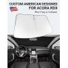 imageProadsy 2025 Upgrade Windshield Sun Shade Custom Fit 20102016 Mercedes Benz E Class Foldable Front Sunshade Protector Sun Visor Blocks UV Rays Keep Car CoolerRDX Acura RDX 20072012