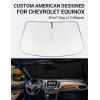 imageProadsy 2025 Upgrade Windshield Sun Shade Custom Fit 20102016 Mercedes Benz E Class Foldable Front Sunshade Protector Sun Visor Blocks UV Rays Keep Car CoolerChevrolet Equinox 20172024
