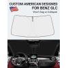imageProadsy 2025 Upgrade Windshield Sun Shade Custom Fit 20102016 Mercedes Benz E Class Foldable Front Sunshade Protector Sun Visor Blocks UV Rays Keep Car CoolerMercedes Benz GLC 20162024